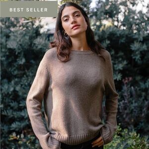 Jenni Kayne Brown Crew Neck Sweater